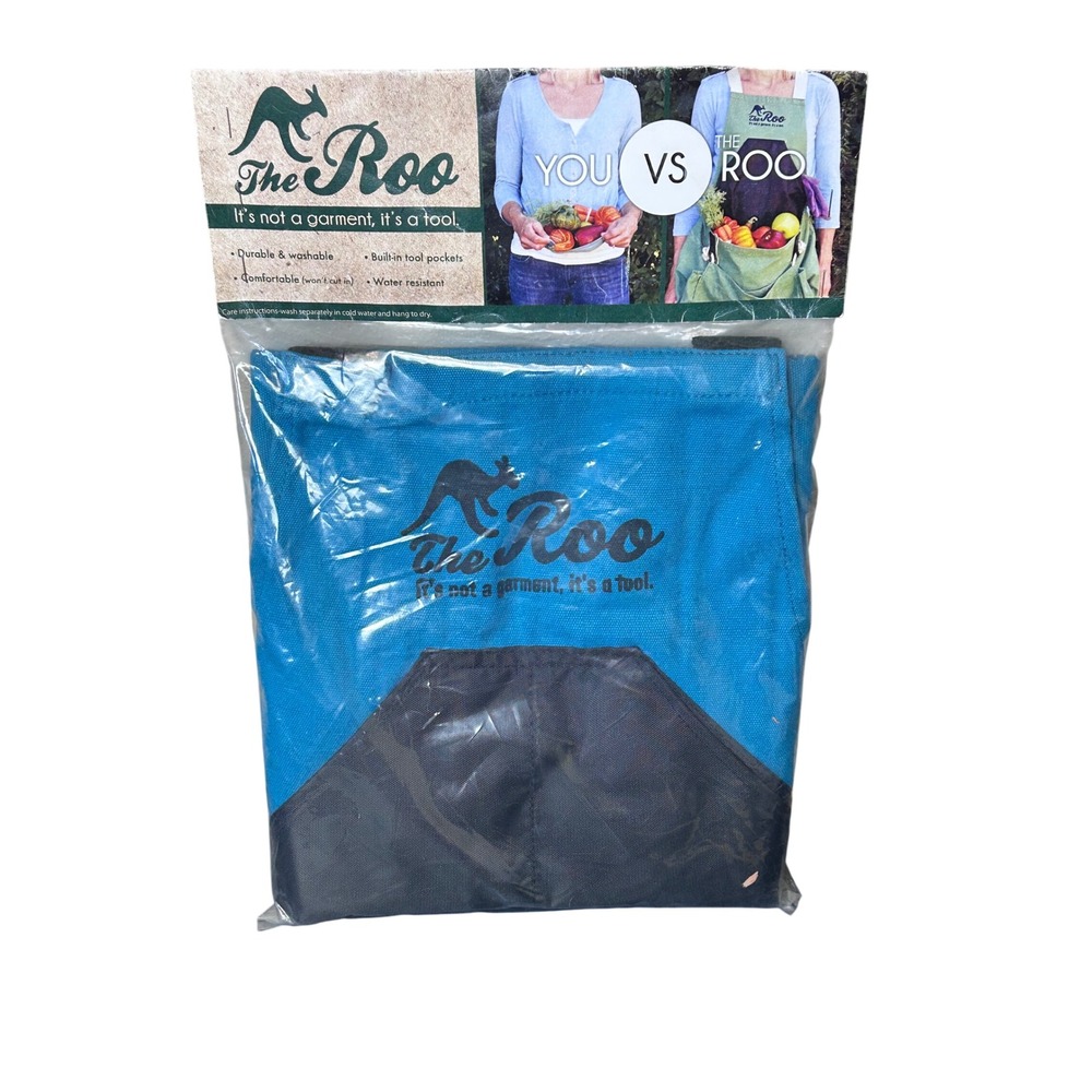 The‎ Roo Blue Apron Durable Washable Tool Pockets Water Resistant Comfort Fit